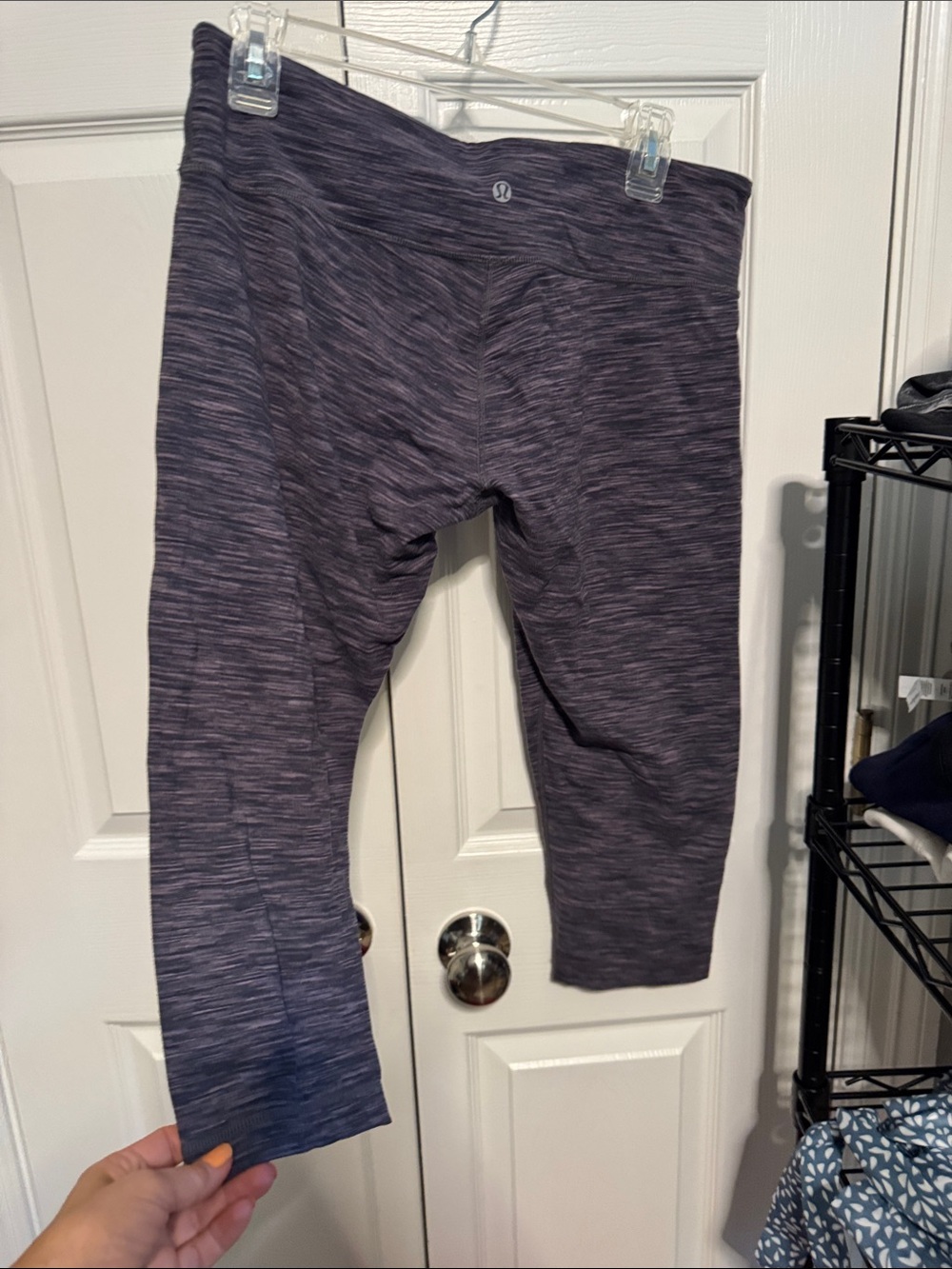 lululemon athletica Heathered Purple Crop Leggings